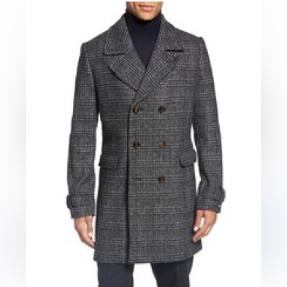 Ted Baker Men's London Watts Glen Plaid Coat